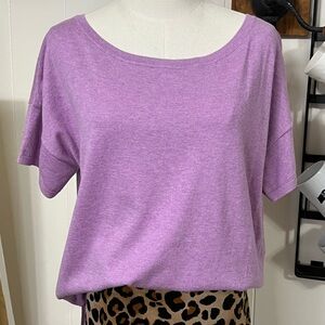 UGG Purple Scoop Neck Short Sleeve Tee